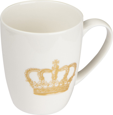 Logo trade advertising products image of: Mug with crown print 300 ml