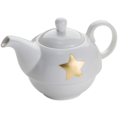 Logo trade promotional gifts image of: Porcelain tea set