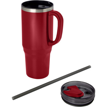 Logo trade promotional products picture of: Melbourne 1200 ml RCS certified insulated tumbler with straw