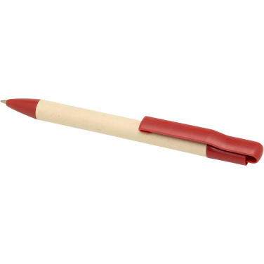 Logo trade promotional gifts picture of: Liliana sugarcane paper ballpoint pen (blue ink)