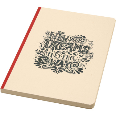 Logo trade promotional gift photo of: Liliana A5 sugarcane and RPET soft cover notebook