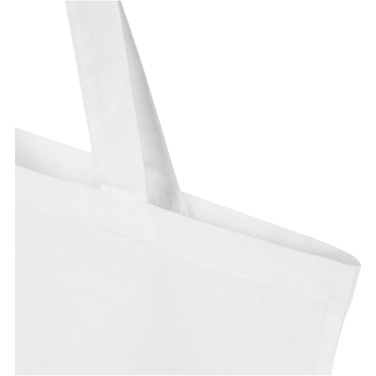 Logo trade corporate gift photo of: Madras Blend 140 g/m² GRS recycled cotton tote bag 7L