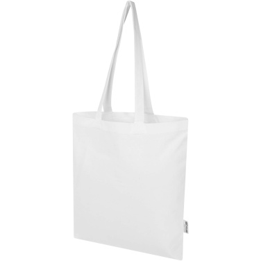 Logotrade promotional products photo of: Madras Blend 140 g/m² GRS recycled cotton tote bag 7L