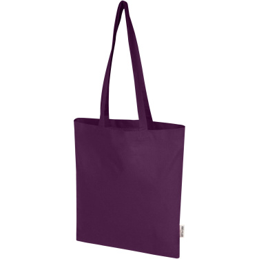 Logotrade corporate gift picture of: Madras Blend 140 g/m² GRS recycled cotton tote bag 7L