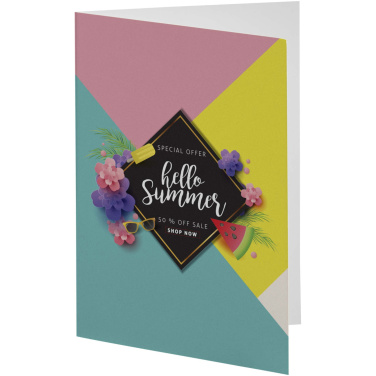 Logo trade advertising product photo of: Herald A6 greeting card