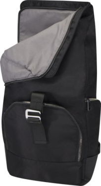 Logo trade corporate gifts image of: Rhine 15” GRS recycled rolltop backpack 18L