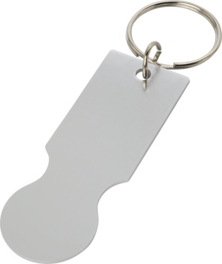 Logo trade promotional gifts picture of: Rhea shopping cart keyring