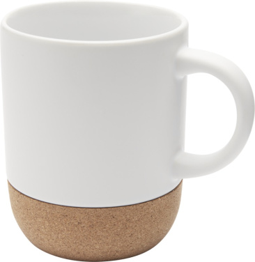 Logotrade promotional products photo of: Billie 300 ml ceramic mug with cork details and matt finish