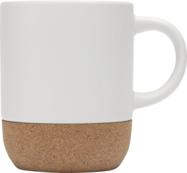 Logo trade promotional merchandise photo of: Billie 300 ml ceramic mug with cork details and matt finish