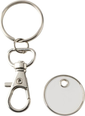 Logotrade promotional giveaway image of: Rory keyring with trolley coin