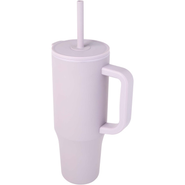 Logotrade advertising products photo of: Brady 900 ml RCS certified insulated tumbler with silicone straw