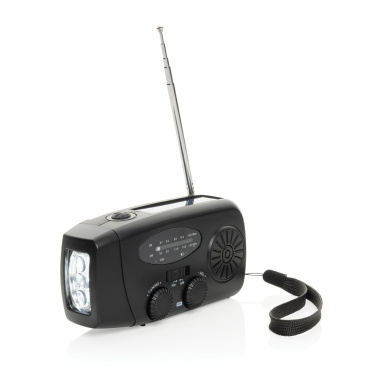 Logo trade promotional merchandise image of: RescueWave RCS recycled plastic emergency radio