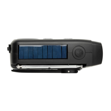 Logo trade corporate gifts image of: RescueWave RCS recycled plastic emergency radio