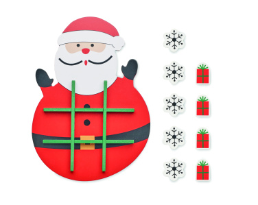 Logo trade promotional item photo of: Christmas wooden tic tac toe