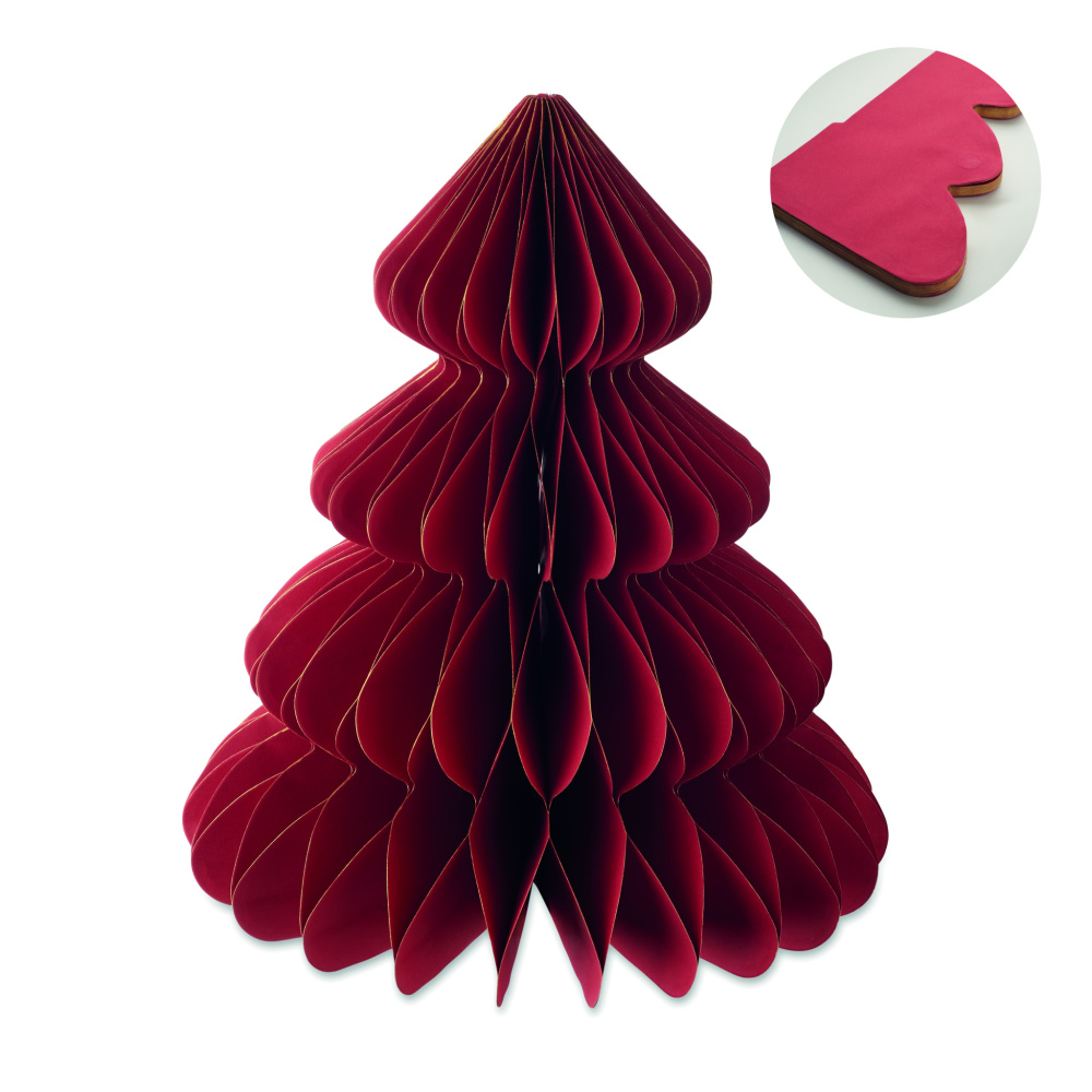 Logo trade promotional products picture of: Paper Xmas tree decoration