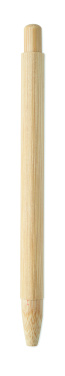 Logo trade promotional merchandise picture of: Bamboo automatic ball pen