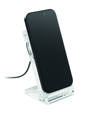 Logo trade business gift photo of: Acrylic wireless charger 15W