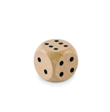 Logotrade promotional gift image of: Schima wooden dice 3cm dia