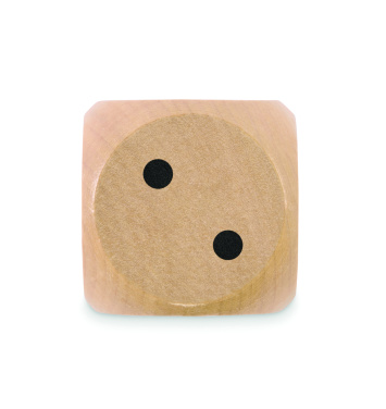Logotrade corporate gift picture of: Schima wooden dice 5cm dia