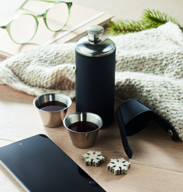 Logo trade corporate gift photo of: Hip flask with shot cups