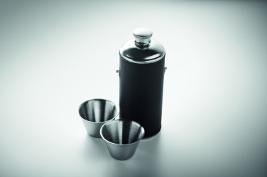 Logo trade promotional gifts image of: Hip flask with shot cups