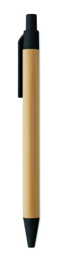 Logotrade promotional gift image of: Push button ball pen in bamboo