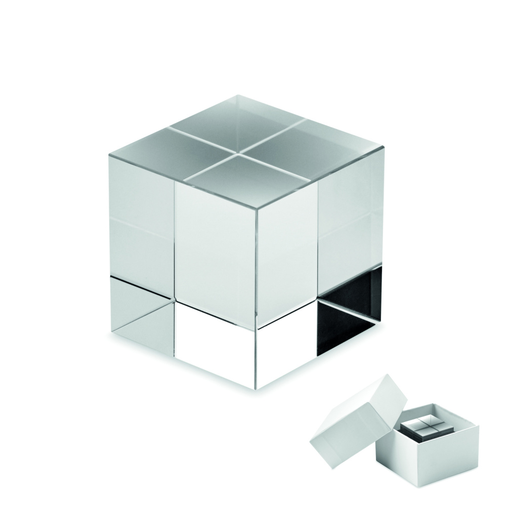 Logo trade business gift photo of: Glass cube award