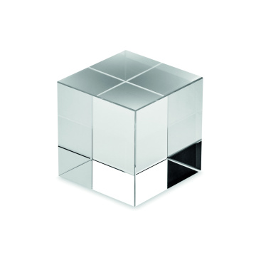 Logo trade promotional products image of: Glass cube award