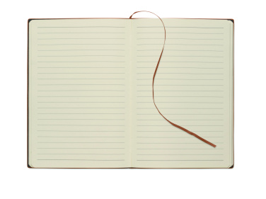 Logo trade promotional gifts image of: A5 notebook in smokey PU