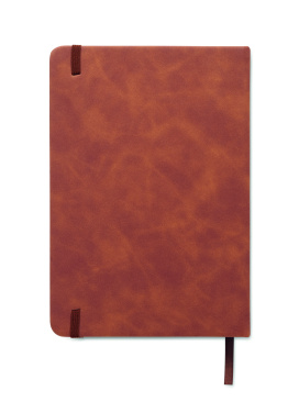 Logo trade advertising products image of: A5 smokey PU notebook