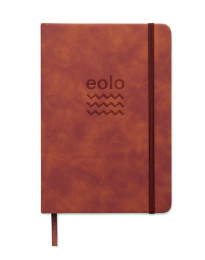 Logo trade promotional giveaways image of: A5 smokey PU notebook