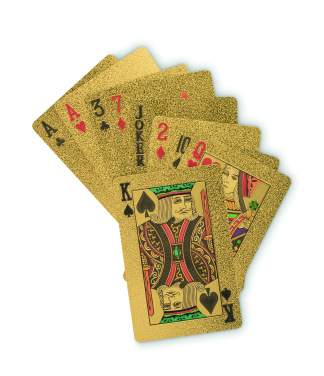 Logo trade promotional items image of: Waterproof playing cards