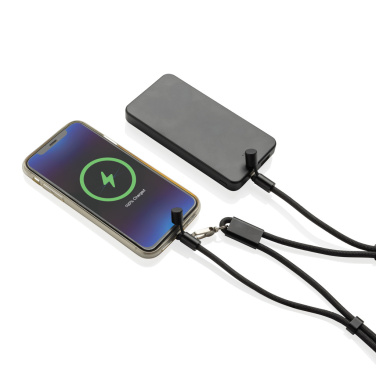 Logo trade business gift photo of: LoopAmp RCS RPET adjustable phone cord with 60W cable