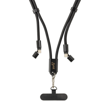 Logotrade promotional merchandise image of: LoopAmp RCS RPET adjustable phone cord with 60W cable