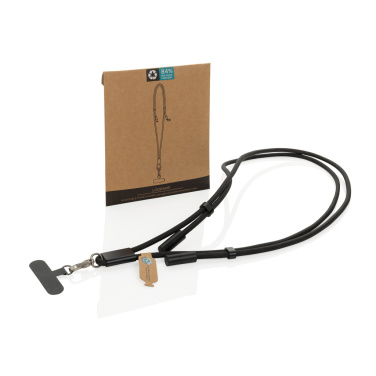 Logo trade promotional giveaway photo of: LoopAmp RCS RPET adjustable phone cord with 60W cable