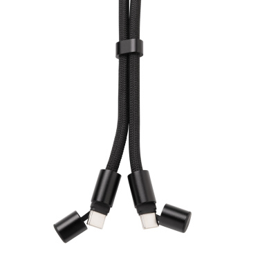 Logotrade corporate gift image of: LoopAmp RCS RPET adjustable phone wrist strap 60W cable