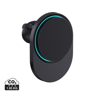 Logotrade promotional gift image of: PowerCruze RCS rplastic 15W magnetic charging car holder