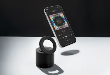 Logo trade promotional gifts image of: Magpulse RCS recycled plastic 3W speaker w/magnetic holder