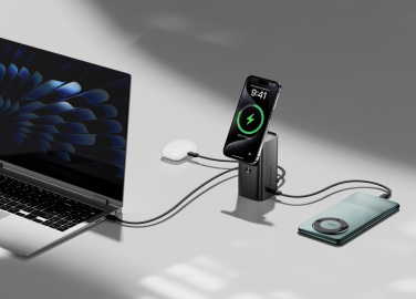 Logo trade business gift photo of: Urban Vitamin Sunnyvale 100W 15.000mAh magnetic powerbank