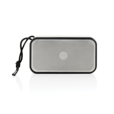 Logo trade promotional item photo of: Swiss Peak RCS recycled aluminium 10W bass speaker