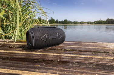 Logo trade promotional items picture of: Prisma RCS recycled plastic IPX 4 waterpoof 16W speaker