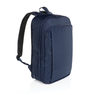 Logo trade corporate gifts image of: Flexpack Aware™ RPET Expandable Slim 15.6" Laptop Backpack
