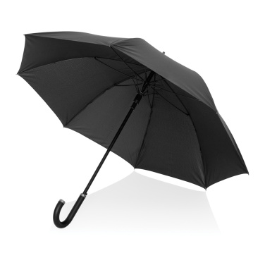 Logo trade corporate gift photo of: Swiss Peak Vero Aware™ RPET 25” umbrella w luxe handle