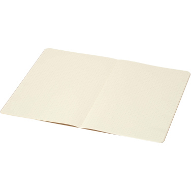 Logo trade promotional gifts picture of: Slyk A5 kraft cahier notebook with dotted pages