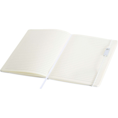 Logo trade advertising product photo of: Legato Elegance A5 hard cover notebook and rollerball pen set