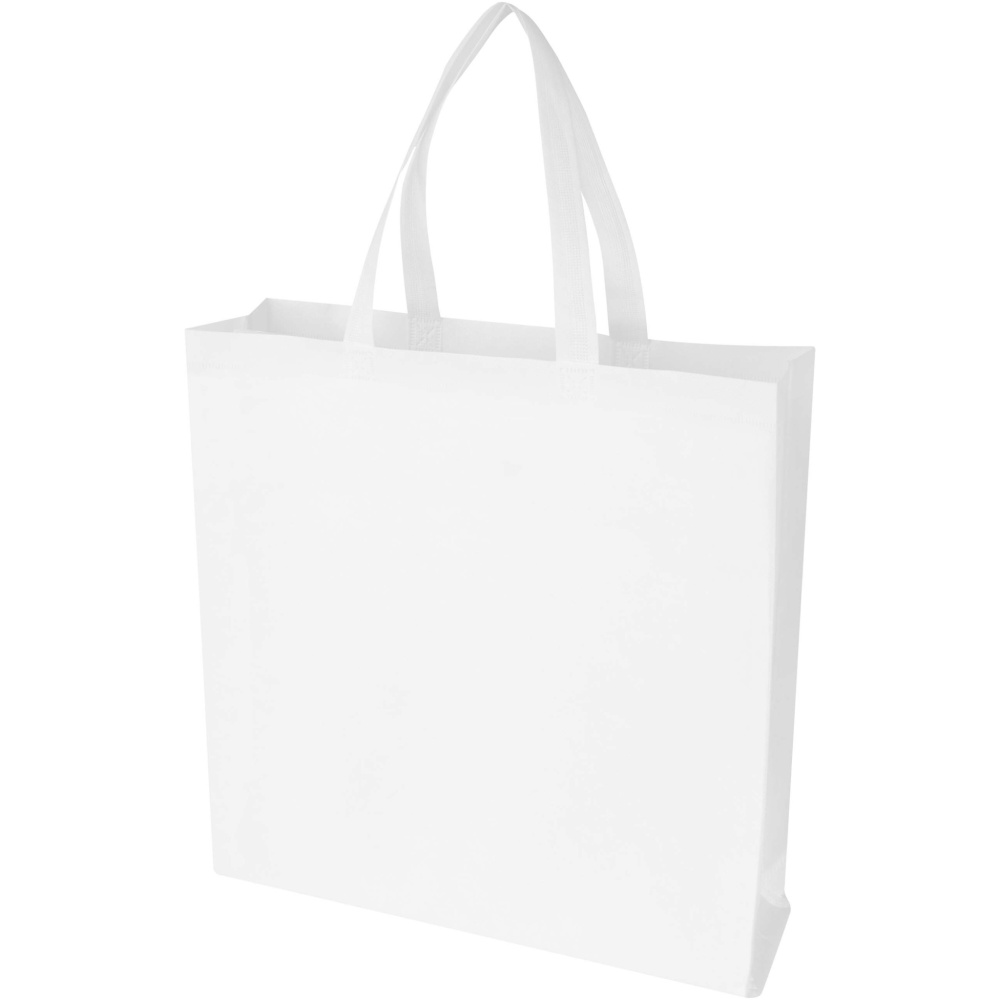 Logotrade promotional giveaway picture of: EcoSeal GRS recycled nonwoven gusset tote bag 12L