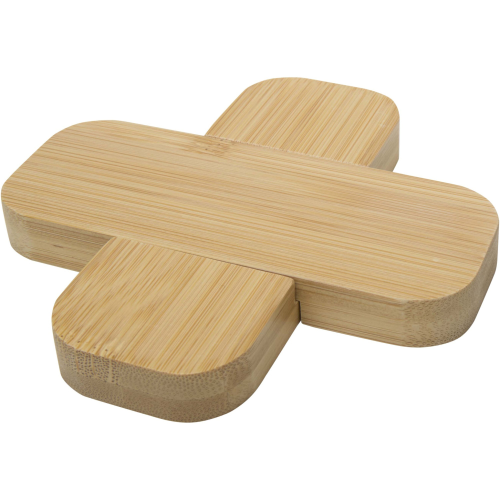 Logotrade promotional item picture of: Croc bamboo trivet - small