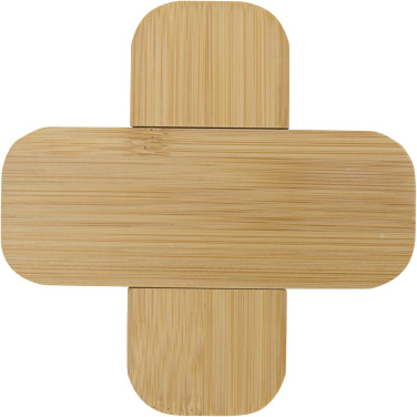 Logo trade advertising product photo of: Croc bamboo trivet - small