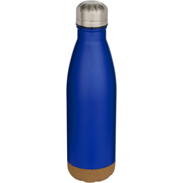 Logotrade promotional item image of: Cove 500 ml double wall vacuum insulated stainless steel water bottle with cork details