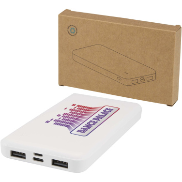 Logo trade corporate gifts picture of: Intan 10.000 mAh 10W recycled plastic power bank